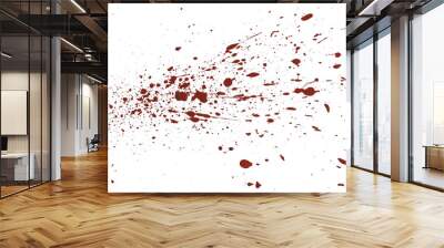 acrylic paint red splatters Wall mural