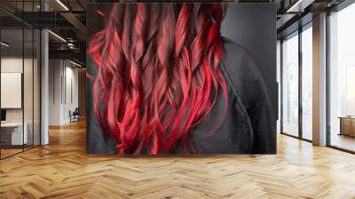 back of a red hair Wall mural