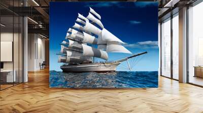 sailing ship Wall mural