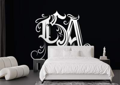 K A letter custom style design Wall mural