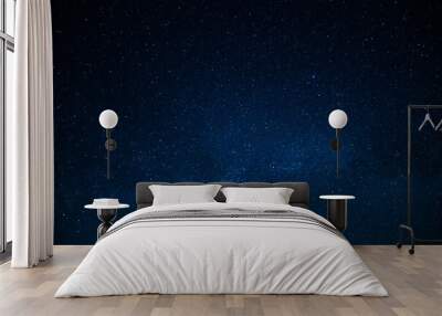 Blue night starry sky, space, background for screensaver. Astrology, horoscope, zodiac signs Wall mural