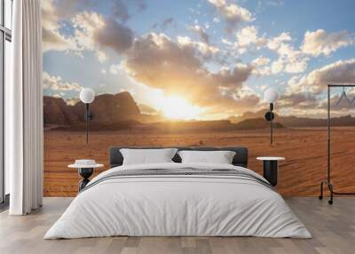 Wadi Rum desert (reserve), Jordan. Wall mural