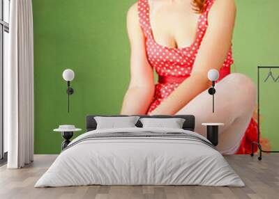 Pin-up style girl Wall mural