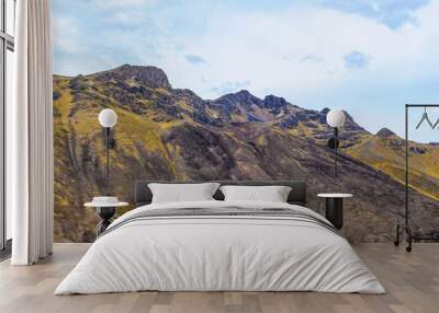 It's Mountains in front of the sky in Peru Wall mural