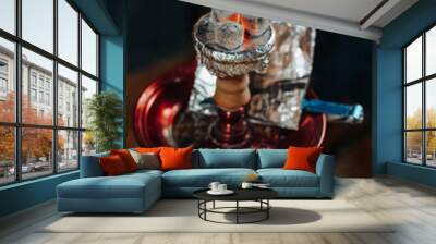 hot coals in a hookah Wall mural