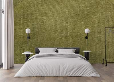 Rough olive canvas texture Wall mural