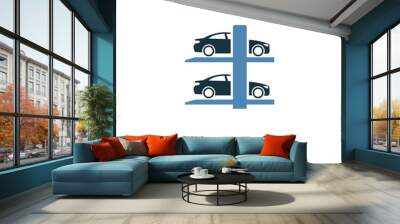 Smart Parking icon in two colors design. Premium style from smart devices icon collection. UI. Illustration of smart parking icon. For web design, apps, software and printing. Wall mural