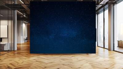 Starry dark blue sky. Abstraction. Texture. Background for your advertisement. Blank space for your signature. Wall mural