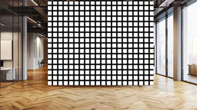 Plade or grid ornament on white background seamless background Wall mural