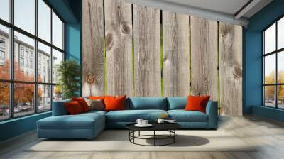 background of old wooden boards Wall mural