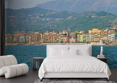 View of the city Salerno in a bright, Sunny day Wall mural