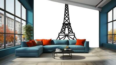 eiffel tower illustration Wall mural