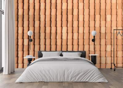 Tile roofs pattern Wall mural