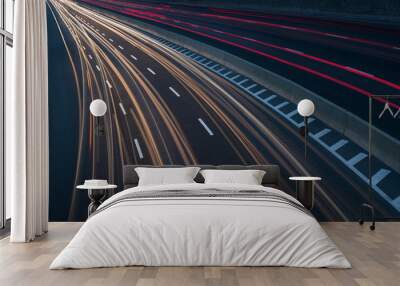 Traffic on highway Wall mural