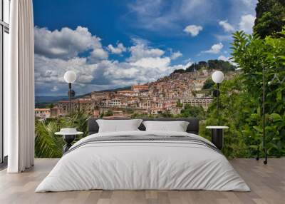 View of San Giorgio Morgeto, a beautiful village in Calabria. Wall mural