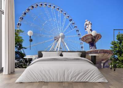 Ferris Wheel of Budapest Wall mural