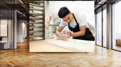 Making a few loaves of bread Wall mural