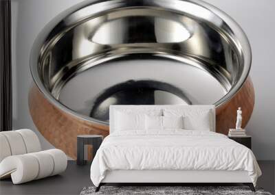 Indian bowl of steel and copper Wall mural