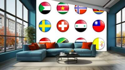 Flags of the world 12 Wall mural