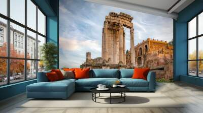 Rome Temple of Vesta Landscape Wall mural