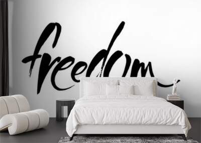 freedom lettering template Wall mural