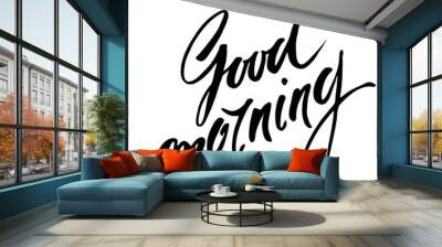 good morning text Wall mural