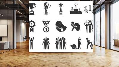 Competition icons - Illustration Wall mural