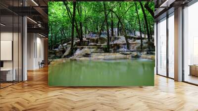 waterfall in the forest  Wall mural