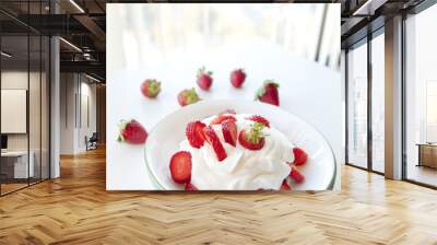 Strawberry Fruit Cream Wall mural