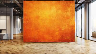 abstract orange grungy textured background Wall mural