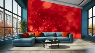 bokeh background red Wall mural