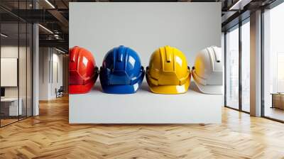 safety helmets  Wall mural