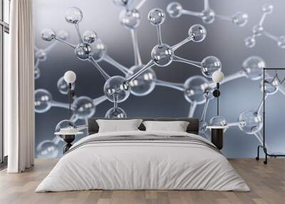 Abstract atom or molecule structure Wall mural