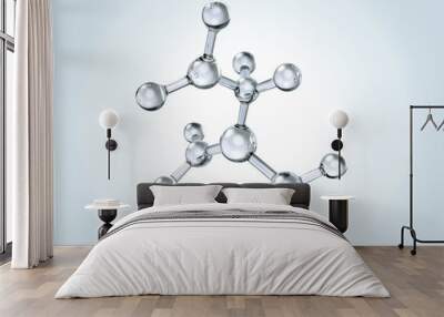 abstract atom or molecule structure Wall mural