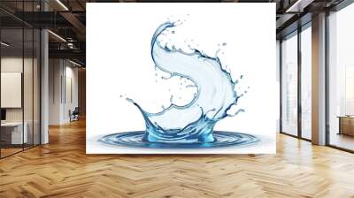 Crown water Liquid splash transparent Wall mural