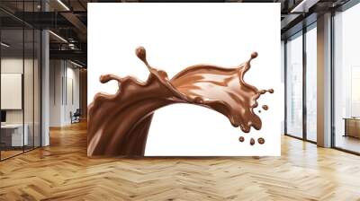 splash of chocolate or Cocoa Wall mural