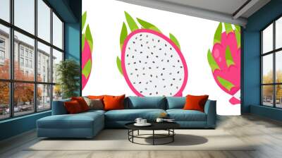 Dragon fruit. Sweet fruit for health. Gives freshness during summer for vegetarians Wall mural