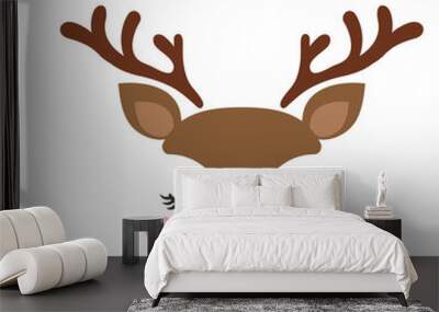 Reindeer Costume with Merry Christmas Message. Wall mural