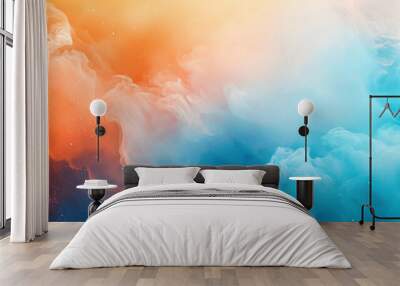 Abstract blurred gradient background colours with dynamic effect Wall mural