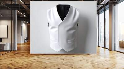 white vest no people no background Wall mural