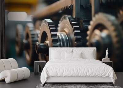 close up of dumbbell weights Wall mural