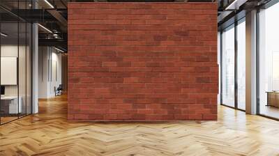 Red brick wall as background. Wall mural