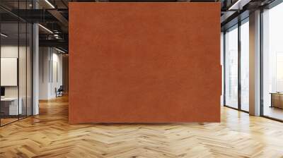 grunge leather background, tough genuine camel leather Wall mural