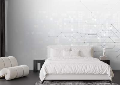 vector abstract background technology electronic illustration communication data Wall mural