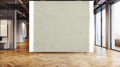 beige fabric swatch samples isolated with clipping path for mockup Wall mural