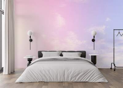 Blue sky and light soft clouds. Wall mural