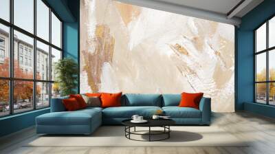 Hand painted abstract trendy and festive background. Wall mural