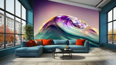 abstract background with water Wall mural