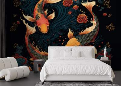 chinese dragon on the wall Wall mural