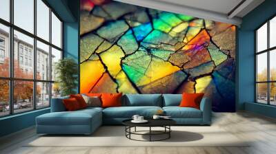 cracked glass Wall mural